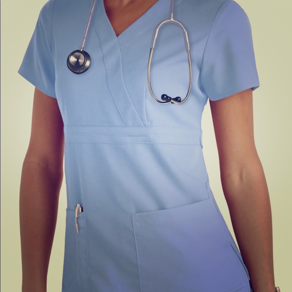 Grey’s Anatomy Mock Wrap Scrub Top